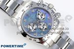 Daytona 116509 SS OMF Best Edition Blue MOP Dial on SS Bracelet A7750 (Slim Movement) - Image 3