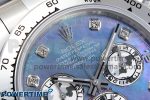 Daytona 116509 SS OMF Best Edition Blue MOP Dial on SS Bracelet A7750 (Slim Movement) - Image 4