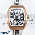 #FR2NCK Muller Vanguard RG ABF Best Edition White Dial on White Rubber Strap A2824