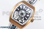 #FR2NCK Muller Vanguard RG ABF Best Edition White Dial on White Rubber Strap A2824 - Image 2