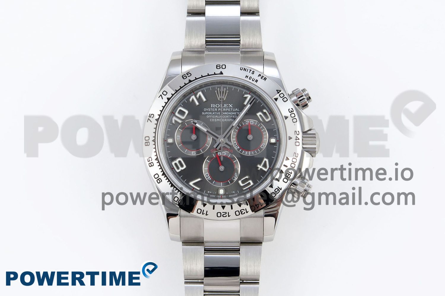 Daytona 116509 SS OMF Best Edition Gray Numeral Dial on SS Bracelet A7750 (Slim Movement) - Image 1