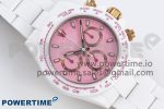 Daytona AET White Ceramic Case and Bracelet Pink Dial Noob Best Edition SA4130 - Image 3