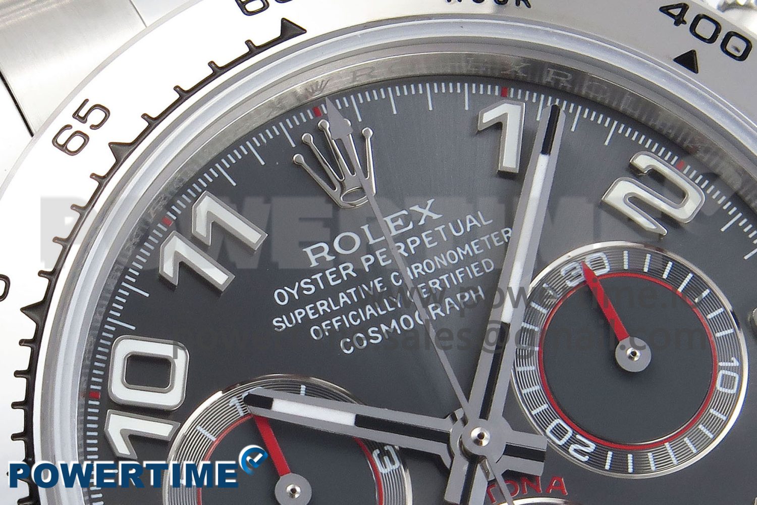 Daytona 116509 SS OMF Best Edition Gray Numeral Dial on SS Bracelet A7750 (Slim Movement) - Image 4