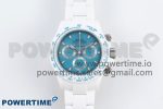 Daytona AET White Ceramic Case and Bracelet Tiffany Blue Dial Noob Best Edition SA4130