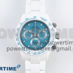 Daytona AET White Ceramic Case and Bracelet Tiffany Blue Dial Noob Best Edition SA4130
