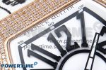 #FR2NCK Muller Vanguard RG Full Diamonds ABF Best Edition White Dial on White Rubber Strap A2824 - Image 4