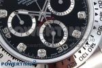 Daytona 116509 SS OMF Best Edition Black Diamonds Dial on SS Bracelet A7750 (Slim Movement) - Image 5