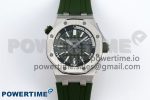 ROYAL OAK OFFSHORE DIVER 15710 IPF 1:1 BEST EDITION GREEN DIAL ON GREEN RUBBER STRAP SA3120 SUPER CLONE