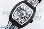 #FR2NCK Muller Vanguard Carbon ABF Best Edition White Dial on Black Rubber Strap A2824 - Image 2