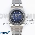 ROYAL OAK 39MM 15202 SS IPF 1:1 BEST EDITION BLUE/BLACK TEXTURED DIAL ON SS BRACELET A2121