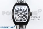 #FR2NCK Muller Vanguard PVD ABF Best Edition White Dial on Black Rubber Strap A2824