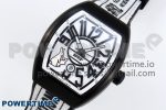 #FR2NCK Muller Vanguard PVD ABF Best Edition White Dial on Black Rubber Strap A2824 - Image 2