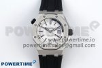 ROYAL OAK OFFSHORE DIVER 15710 IPF 1:1 BEST EDITION WHITE DIAL ON BLACK RUBBER STRAP SA3120 SUPER CLONE