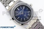 ROYAL OAK 39MM 15202 SS IPF 1:1 BEST EDITION BLUE/BLACK TEXTURED DIAL ON SS BRACELET A2121 - Image 3