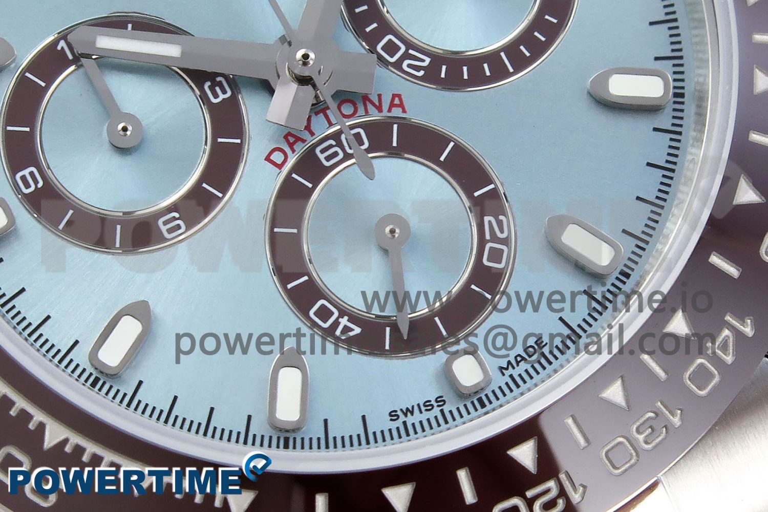 Daytona 116506 SS OMF Best Edition Ice Blue Dial on SS Bracelet A7750 (Slim Movement) - Image 5