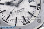ROYAL OAK OFFSHORE DIVER 15710 IPF 1:1 BEST EDITION WHITE DIAL ON BLACK RUBBER STRAP SA3120 SUPER CLONE - Image 5