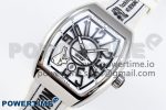 #FR2NCK Muller Vanguard Polished SS ABF Best Edition White Dial on White Rubber Strap A2824 - Image 2