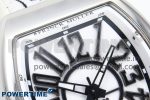 #FR2NCK Muller Vanguard Polished SS ABF Best Edition White Dial on White Rubber Strap A2824 - Image 4