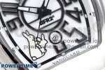 #FR2NCK Muller Vanguard Polished SS ABF Best Edition White Dial on White Rubber Strap A2824 - Image 5