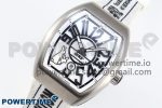 #FR2NCK Muller Vanguard Brushed SS ABF Best Edition White Dial on White Rubber Strap A2824 - Image 2