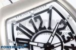 #FR2NCK Muller Vanguard Brushed SS ABF Best Edition White Dial on White Rubber Strap A2824 - Image 4