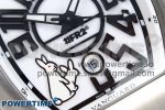#FR2NCK Muller Vanguard Brushed SS ABF Best Edition White Dial on White Rubber Strap A2824 - Image 5