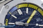 ROYAL OAK OFFSHORE DIVER 15710 IPF 1:1 BEST EDITION BLUE DIAL ON BLUE RUBBER STRAP SA3120 SUPER CLONE - Image 4
