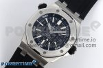 ROYAL OAK OFFSHORE DIVER 15710 IPF 1:1 BEST EDITION BLACK DIAL ON BLACK RUBBER STRAP SA3120 SUPER CLONE - Image 2
