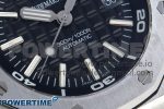 ROYAL OAK OFFSHORE DIVER 15710 IPF 1:1 BEST EDITION BLACK DIAL ON BLACK RUBBER STRAP SA3120 SUPER CLONE - Image 5