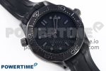 SEAMASTER 300M 43.5MM BLACK CERAMIC VSF 1:1 BEST EDITION BLACK DIAL ON BLACK RUBBER STRAP A8806 - Image 3