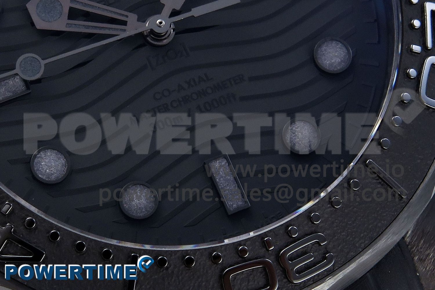 SEAMASTER 300M 43.5MM BLACK CERAMIC VSF 1:1 BEST EDITION BLACK DIAL ON BLACK RUBBER STRAP A8806 - Image 5