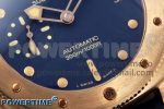 PAM1074 W BRONZO VSF 1:1 BEST EDITION BLUE DIAL ON BLUE CALFSKIN STRAP P.900 CLONE - Image 6