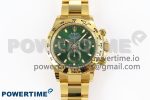 DAYTONA 116508 APSF 1:1 BEST EDITION GREEN DIAL ON YG BRACELET SH4130