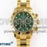 DAYTONA 116508 APSF 1:1 BEST EDITION GREEN DIAL ON YG BRACELET SH4130