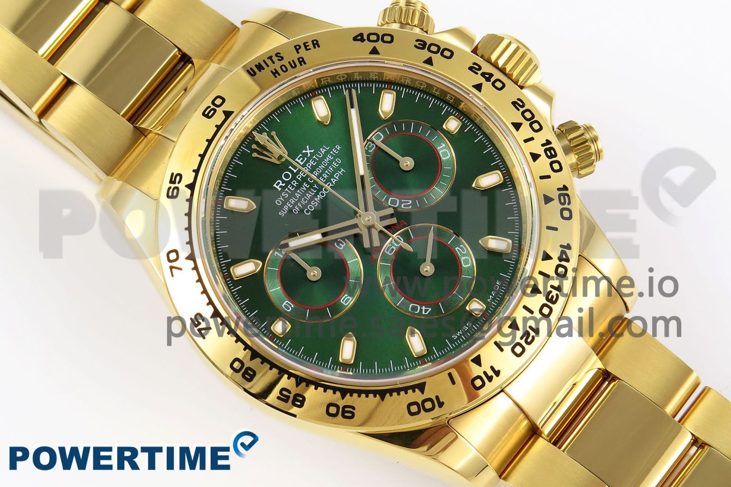 DAYTONA 116508 APSF 1:1 BEST EDITION GREEN DIAL ON YG BRACELET SH4130 - Image 3