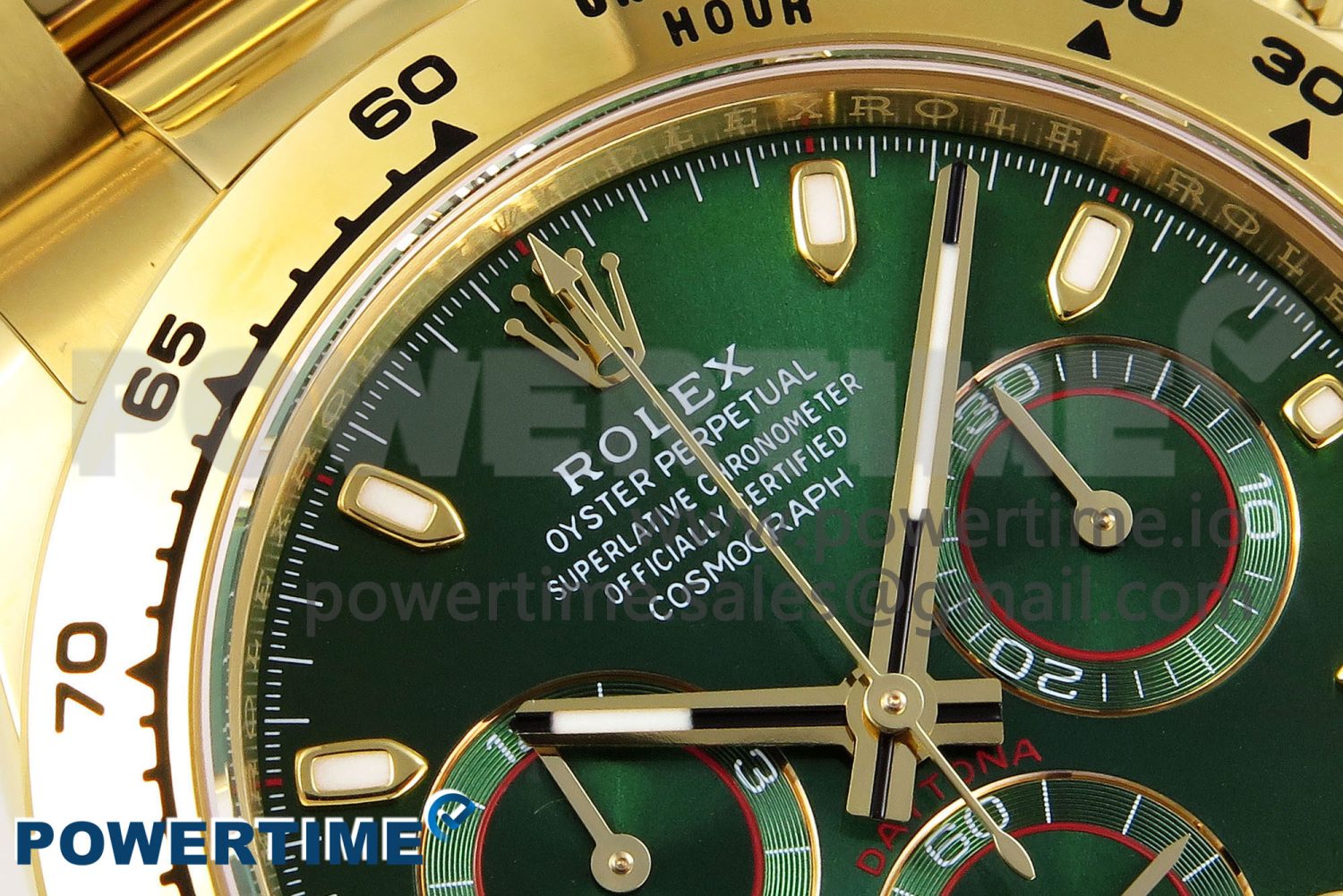 DAYTONA 116508 APSF 1:1 BEST EDITION GREEN DIAL ON YG BRACELET SH4130 - Image 4