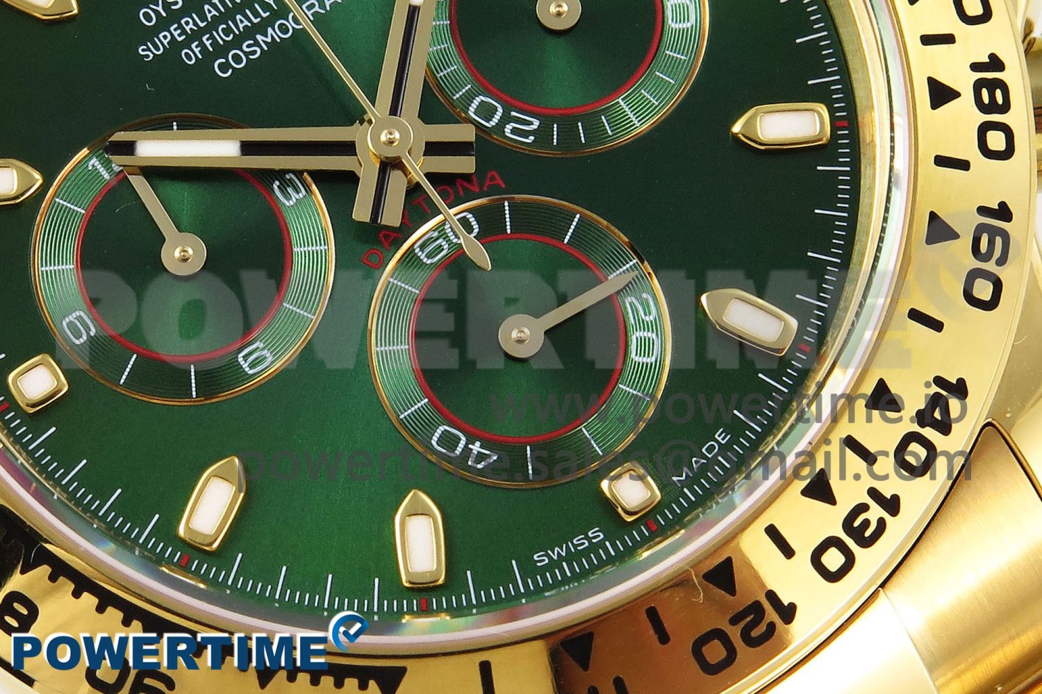 DAYTONA 116508 APSF 1:1 BEST EDITION GREEN DIAL ON YG BRACELET SH4130 - Image 5