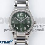 Twenty~4 7300/1200A SS PPF 1:1 Best Edition Green Dial on SS Bracelet A324 Super Clone