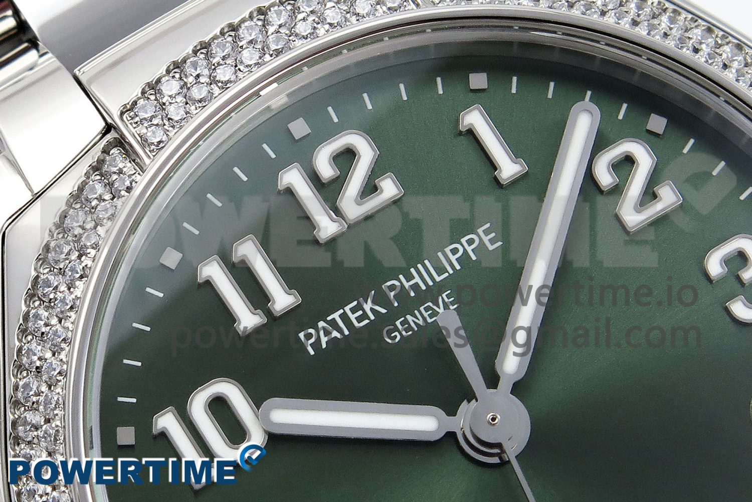 Twenty~4 7300/1200A SS PPF 1:1 Best Edition Green Dial on SS Bracelet A324 Super Clone - Image 4