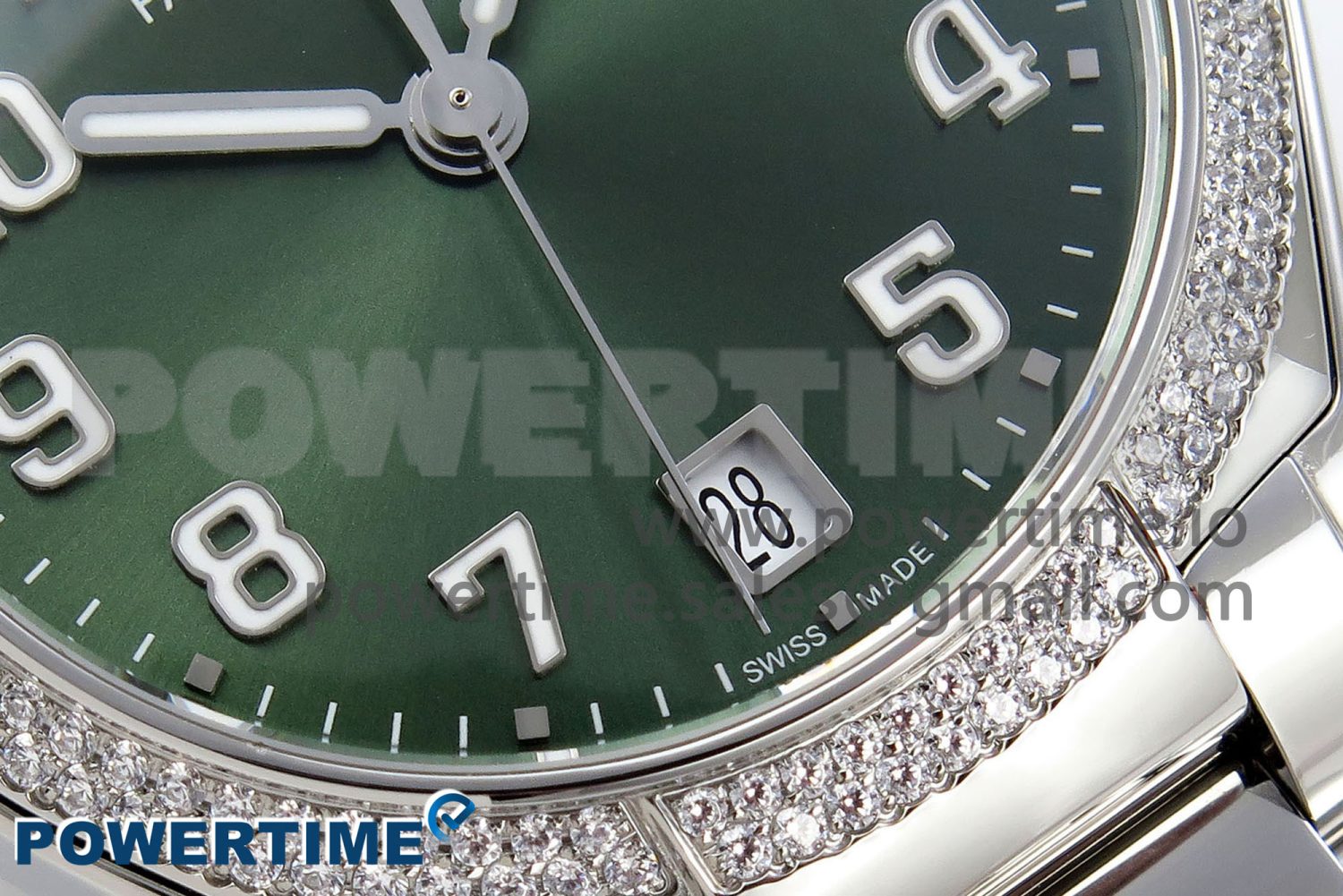 Twenty~4 7300/1200A SS PPF 1:1 Best Edition Green Dial on SS Bracelet A324 Super Clone - Image 5