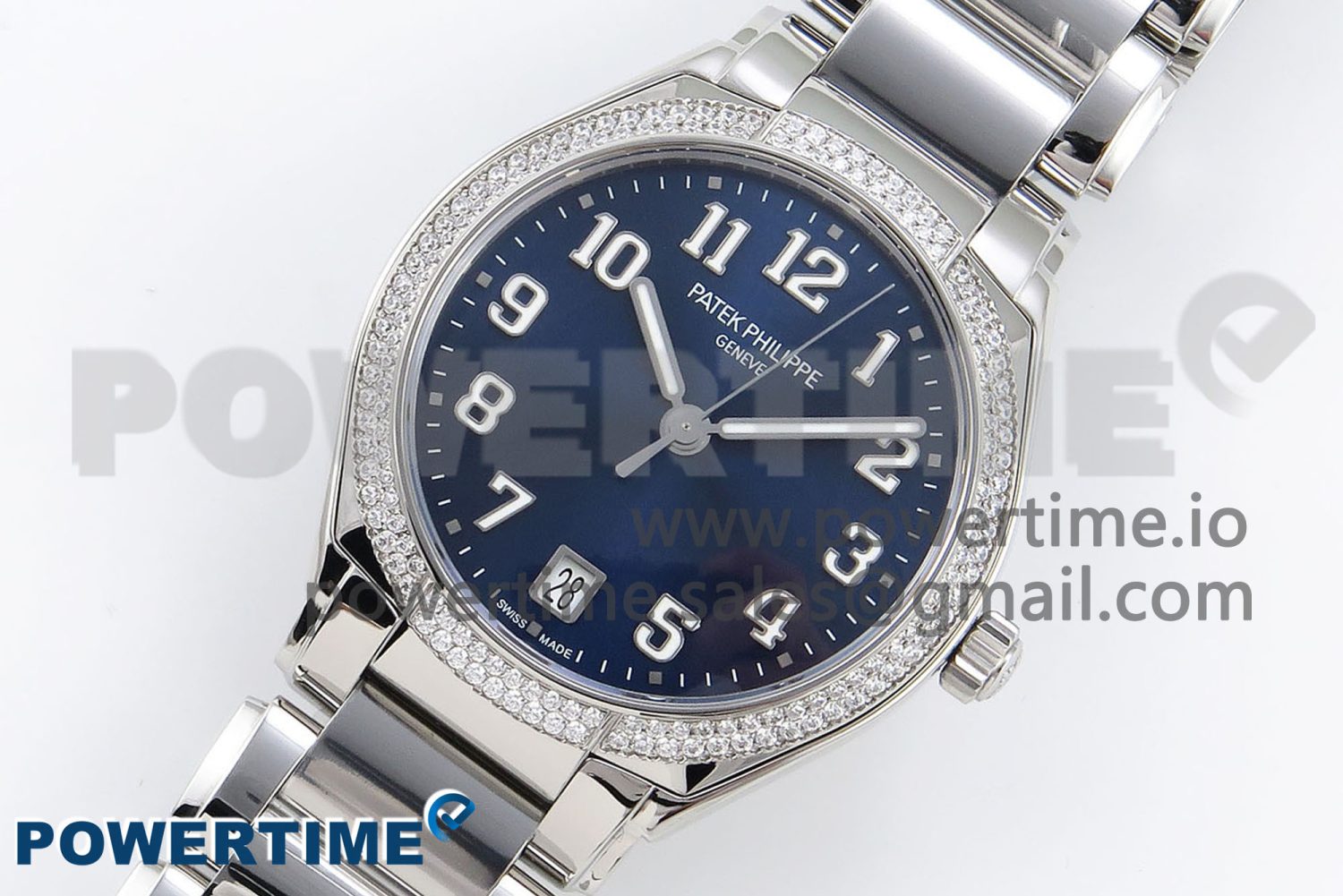Twenty~4 7300/1200A SS PPF 1:1 Best Edition Blue Dial on SS Bracelet A324 Super Clone - Image 2