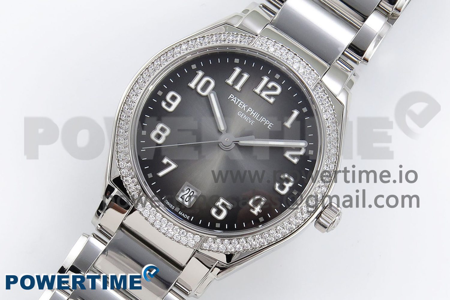 Twenty~4 7300/1200A SS PPF 1:1 Best Edition Gray Dial on SS Bracelet A324 Super Clone - Image 2