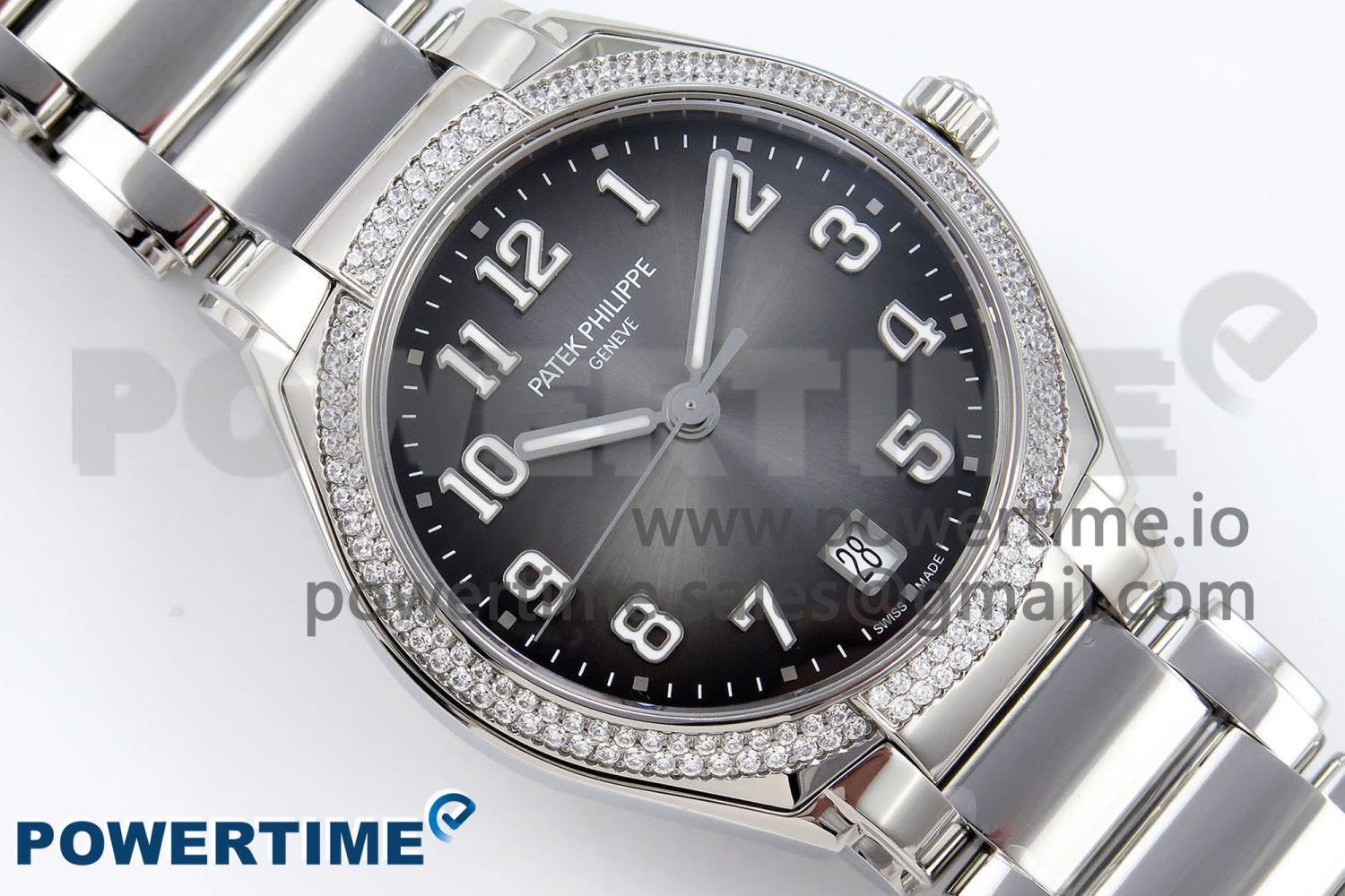 Twenty~4 7300/1200A SS PPF 1:1 Best Edition Gray Dial on SS Bracelet A324 Super Clone - Image 3