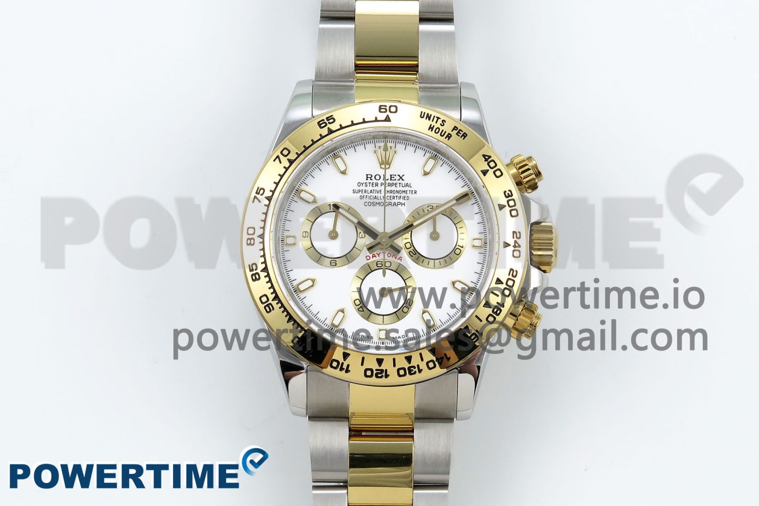 Daytona 116503 QF 1:1 Best Edition White Dial on SS/YG Bracelet SH4130 V3 (Gain Weight) - Image 1