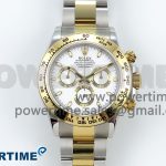 Daytona 116503 QF 1:1 Best Edition White Dial on SS/YG Bracelet SH4130 V3 (Gain Weight)