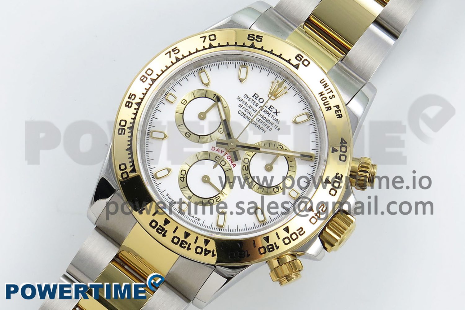 Daytona 116503 QF 1:1 Best Edition White Dial on SS/YG Bracelet SH4130 V3 (Gain Weight) - Image 2