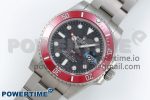 Submariner DIW Red Ceramic Bezel VSF 1:1 Best Edition Black Carbon Dial on Sandblasted Bracelet VS3135 - Image 2