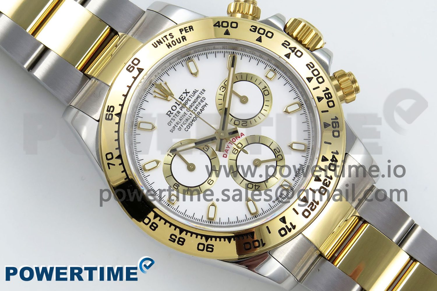 Daytona 116503 QF 1:1 Best Edition White Dial on SS/YG Bracelet SH4130 V3 (Gain Weight) - Image 3