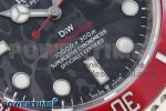 Submariner DIW Red Ceramic Bezel VSF 1:1 Best Edition Black Carbon Dial on Sandblasted Bracelet VS3135 - Image 5