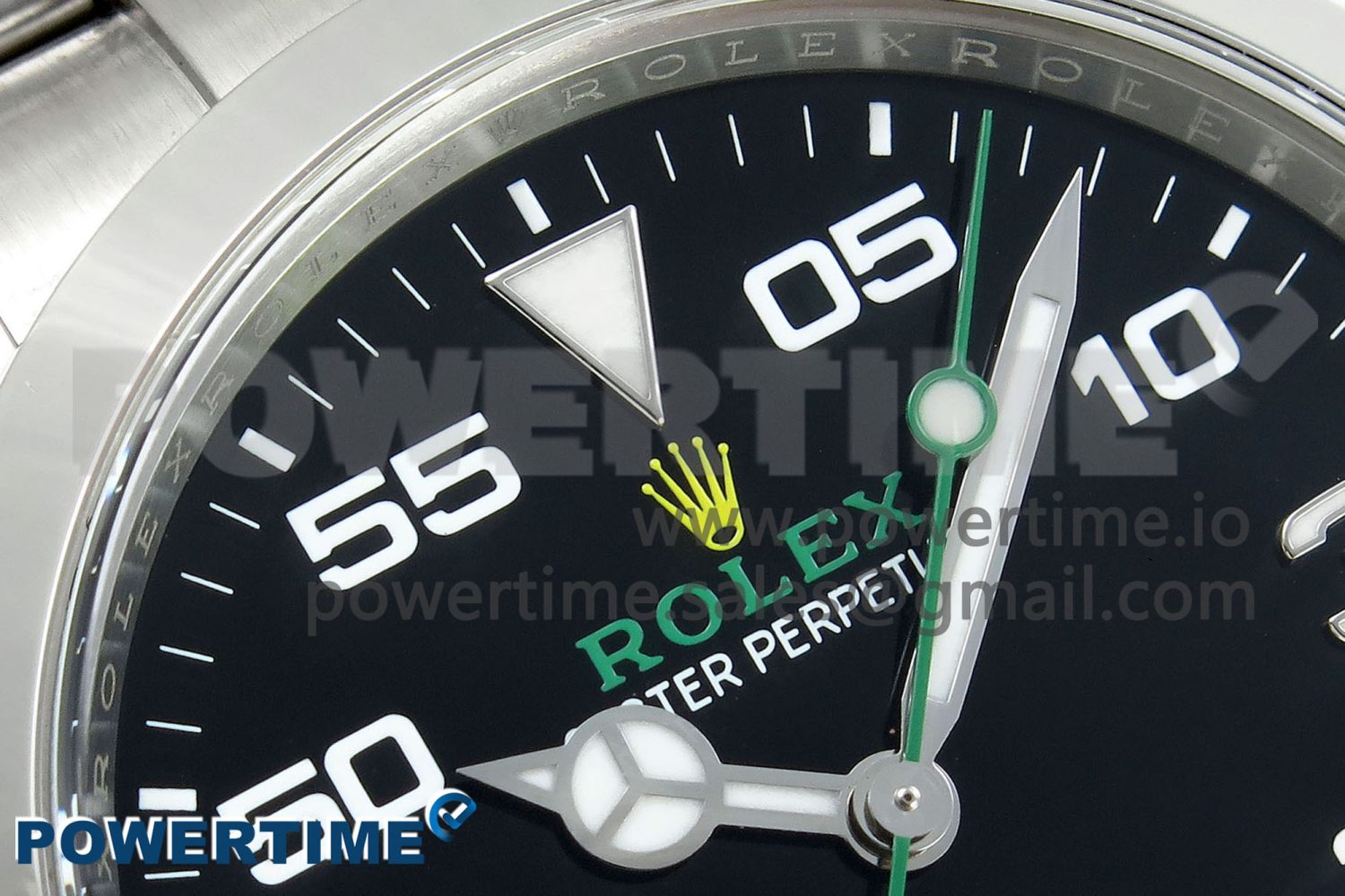 Air-King 126900 Clean 1:1 Best Edition 904L Steel Black Dial on SS Bracelet VR3230 - Image 4
